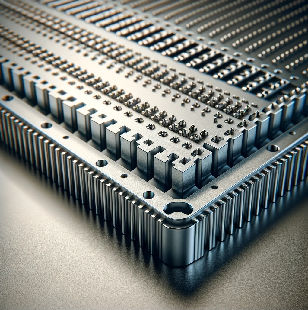 Full-featured wafer connectors: Multiple contact points for high density