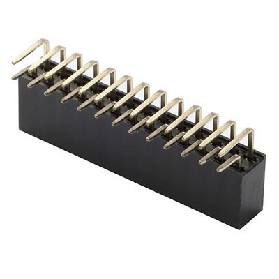 What are the types of pin header and female header connectors?